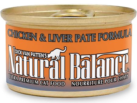 Natural Balance Pet Foods Ultra Premium Wet Cat Food Chicken & Liver Pate 24ea 3 oz For Discount