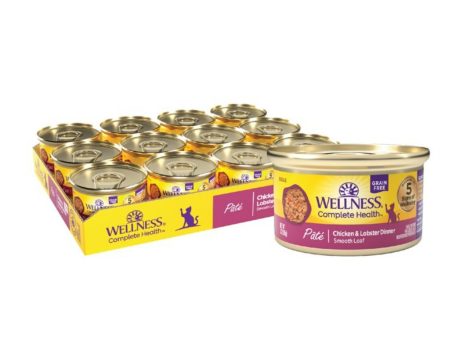 Wellness Cat Complete Health Grain-free Chicken Lobster Pate 3oz. (Case of 24) For Cheap