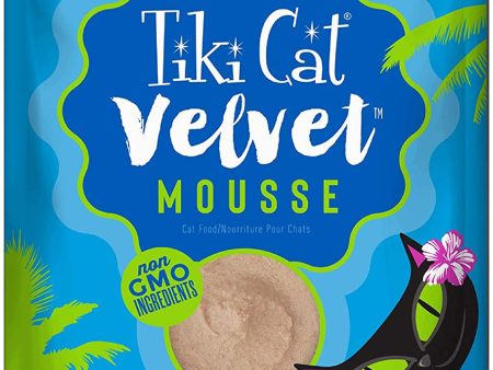 Tiki Pets Cat Velvet Mousse Chicken and Salmon in Broth 2.8oz. (Case of 12) Online Hot Sale