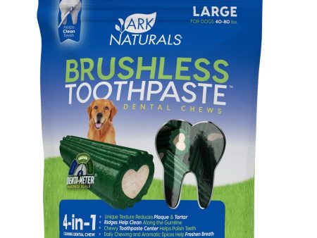 Ark Naturals Breath-Less Brushless Toothpaste Large Dog Chews, 18-oz. Bag Online now