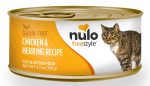 Nulo Freestyle Grain-Free Pate Wet Cat Food Chicken & Herring 24ea 5.5 oz For Sale