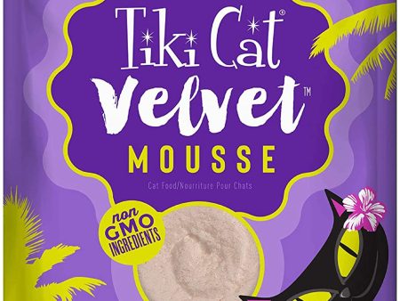 Tiki Pets Cat Velvet Mousse Chicken and Egg in Broth 2.8oz. (Case of 12) Supply