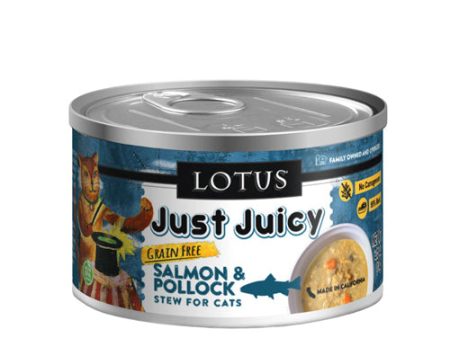 Lotus Cat Just Juicy Salmon Pollock 2.5oz. (Case of 24) Online Sale