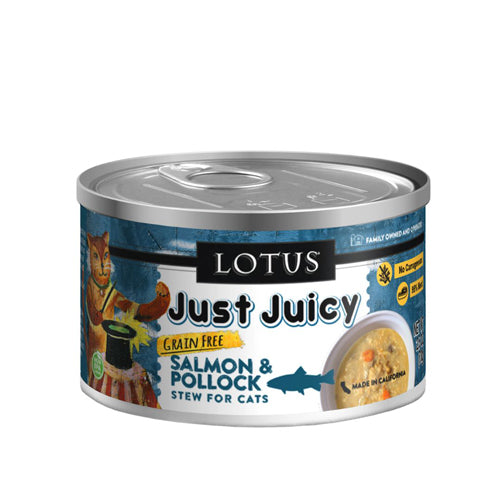 Lotus Cat Just Juicy Salmon Pollock 2.5oz. (Case of 24) Online Sale