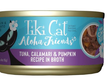 Tiki Pets Cat Aloha Tuna; Calamari and Pumpkin 3oz. (Case of 12) Online Hot Sale