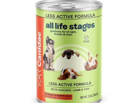 All Life Stages Less Active Canned Dog Food Chicken Lamb Fish 13oz. (Case of 12) Online