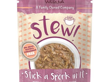 Weruva Cat Stew! Stick a Spork in It Duck & Salmon Dinner in Gravy 3oz. Pouch (Case of 12) Online Hot Sale