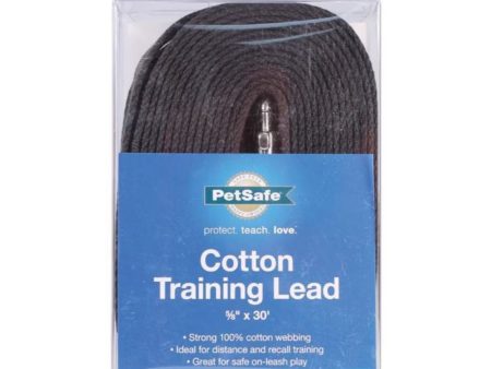 PetSafe Cotton Training Leash Black 1ea 5 8 In X 30 ft Online