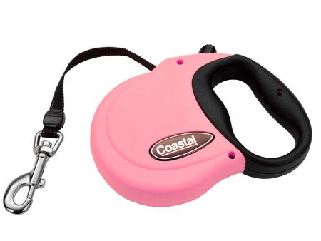 Coastal Retractable Dog Leash Pink 1ea 16 ft, SM Hot on Sale