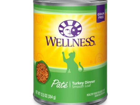 Wellness Cat Complete Health Grain-free Turkey Pate 12.5oz. (Case of 12) For Sale