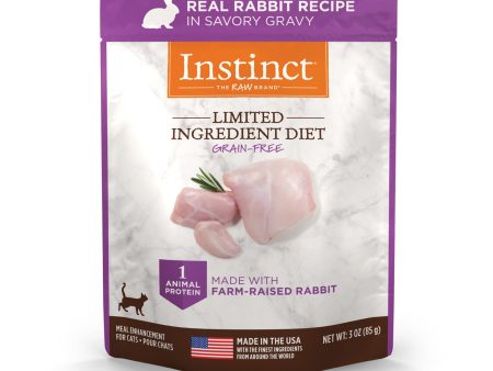 Natures Variety Instinct Cat Pouch Limited Ingredient Rabbit 3oz. (Case of 24) Discount