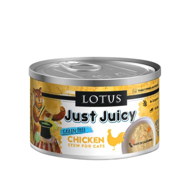 Lotus Cat Just Juicy Chicken Stew 2.5oz. (Case of 24) For Discount