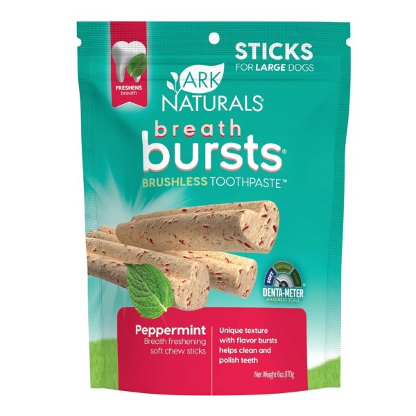 Ark Naturals Dog Breath Bursts Peppermint Sticks 6oz. For Cheap