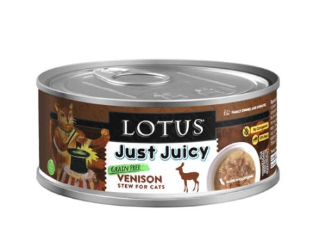 Lotus Cat Juicy Stew Venison 5.3oz. (Case of 24) For Sale