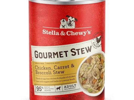 Stella And Chewys Dog Gourmet Stew Chicken; Carrot And Broccoli 12.5oz. (Case of 12) Online now