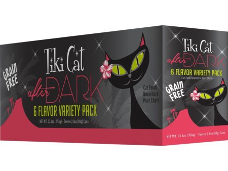 Tiki Pets Cat After Dark 2.8oz. Variety Pack (Case of 12) For Cheap