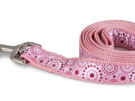 Aspen Ribbon Overlay Dog Leash Pink 1ea 1 In X 6 ft, One Size Online