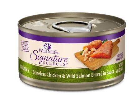 Wellness Cat Core Signature Select Chunky Chicken Salmon Entrée 2.8oz. (Case of 12) Hot on Sale