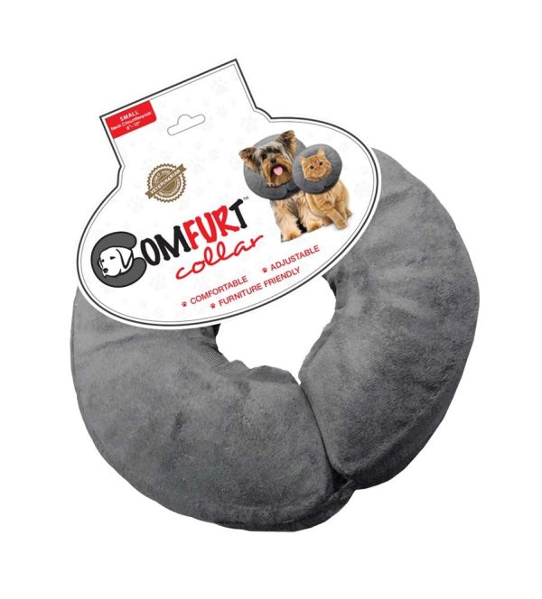 Arlee Pet Products Poly Filled Adjustable E-Collar Charcoal 1ea SM Discount