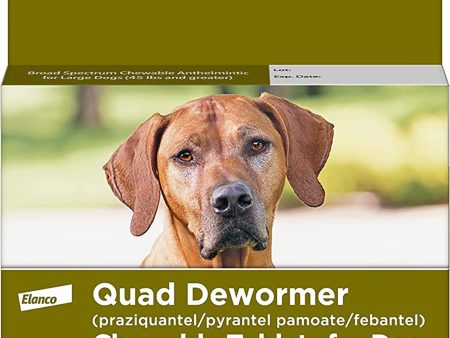 Bayer Quad Dewormer 136Mg 2Ct. Large Dog Online now