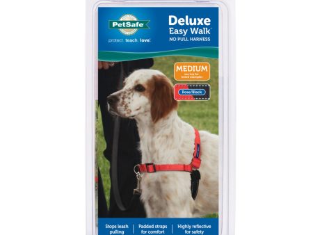 PetSafe Deluxe Easy Walk Steel Dog Harness Black Rose 1ea MD Online Sale