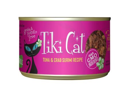 Tiki Pets Cat Lanai Grill Tuna Crab 6oz. (Case of 8) Hot on Sale