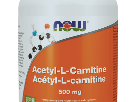 NOW Foods Acetyl-L-Carnitine - 500mg, 100 VegCaps Online Hot Sale