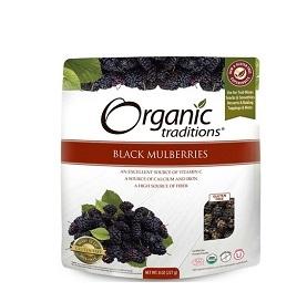 Organic Traditions Black Mulberries 227g Online Hot Sale