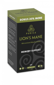 Purica Lion s Mane Micronized Mushroom for Memory Support (BONUS 144 VegCaps) Online Sale