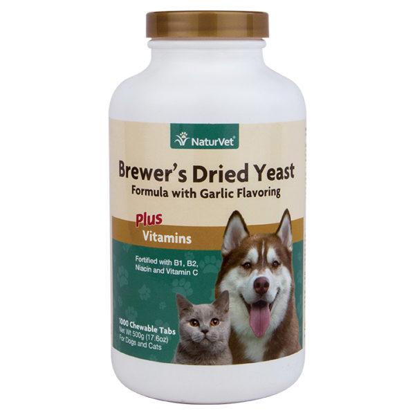 NaturVet Brewer’s Dried Yeast With Garlic plus Vitamins Chewable Tablets Online Sale