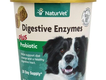 NaturVet Digestive Enzymes Soft Chew with Pre & Probiotics on Sale