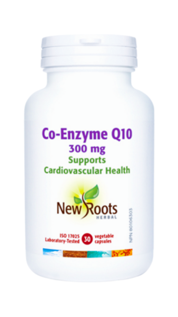 New Roots Herbal Co-Enzyme Q10 300mg (30 VegCaps) Online Hot Sale