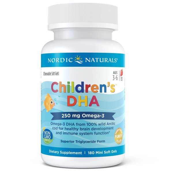 Nordic Natural s Children s DHA - Strawberry (180 Mini Softgels) on Sale