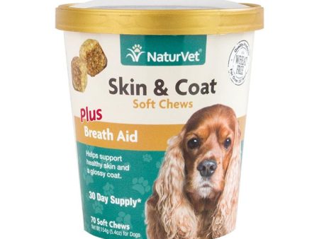 NaturVet Skin & Coat Plus Breath Aid Soft Chews (70 ct) For Discount