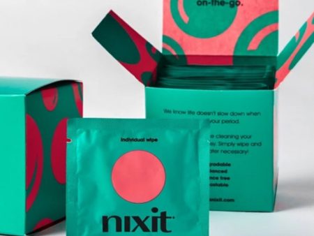 Nixit Menstrual Cup Wipes (15 Individually Wrapped Wipes) For Sale