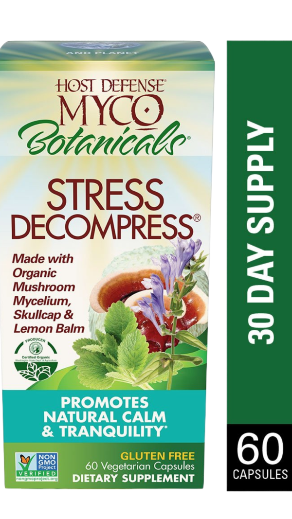 Host Defense MycoBotanicals Stress Decompress (60 VegCaps) For Sale