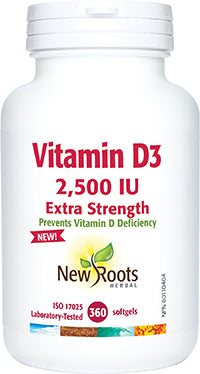 New Roots Herbal Vitamin D3 2500 IU Extra Strength Online