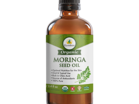 Ecoideas Organic Moringa Seed Oil - Expires October 2024 Supply